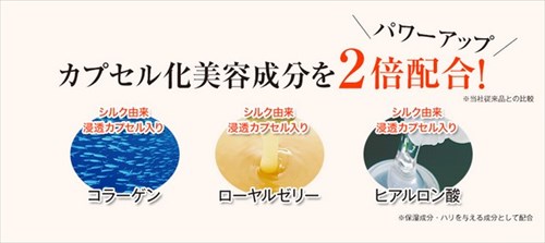 ローヤルゼリーもっちりジェルの独自の浸透カプセル